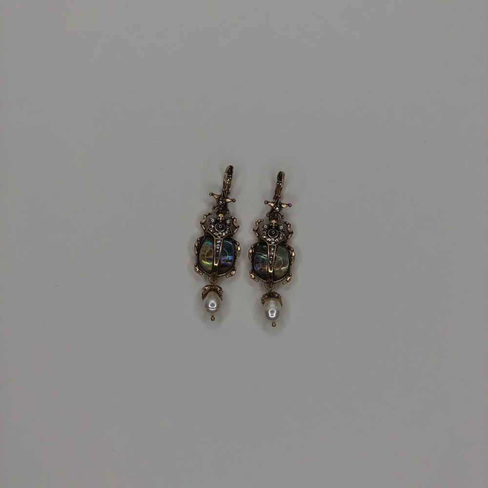 Alexander McQueen scarab beetle earrings LAST ONE - Picture 4 of 6